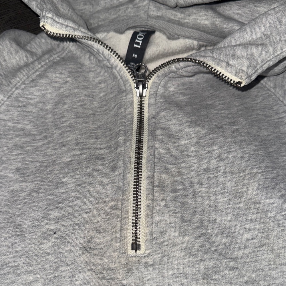 Vuori Gray Half-Zip Hoodie - Picture 7 of 8